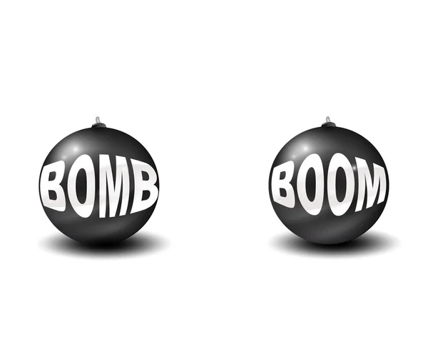 Zwei Bomben — Stockvektor
