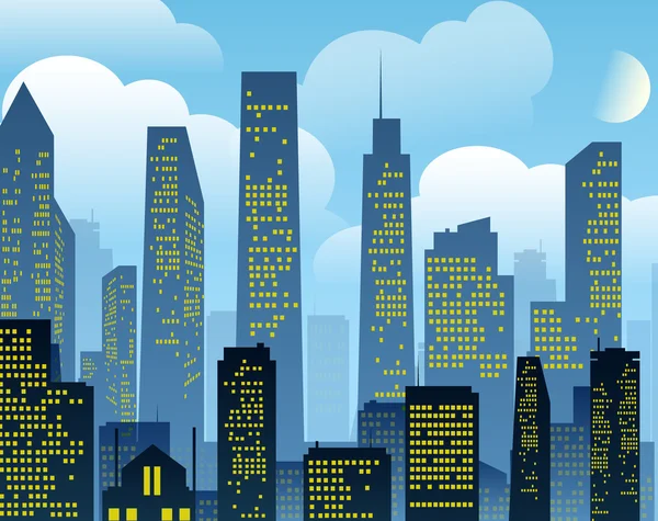 Cartoon city arka plan