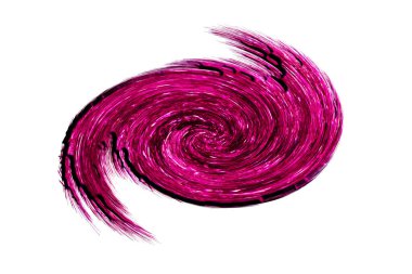 Güzel leylak soyutlaması, beyaz arka planda huni..