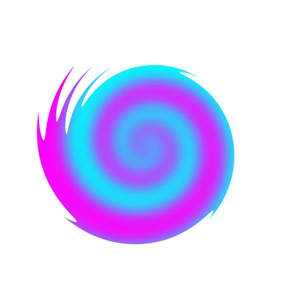 Espiral Roxa Fundo Branco Ilustração — Fotografia de Stock
