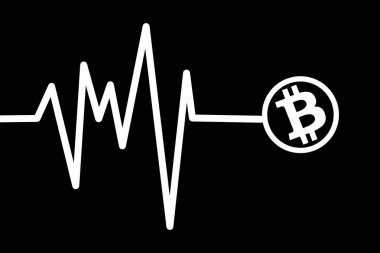 Bitcoin - kripto para birimi, Bitcoin tasarımı, kıyafet baskısı.