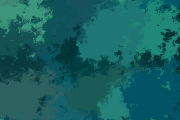 Malba Suchými Štětci Chaotickými Tahy Smaragdovými Odstíny — Stock fotografie