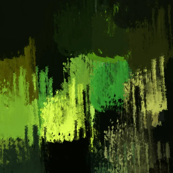 Malerei Mit Trockenen Pinseln Chaotischen Strichen Smaragdgrüner Palette Hintergrund Für — Stockfoto
