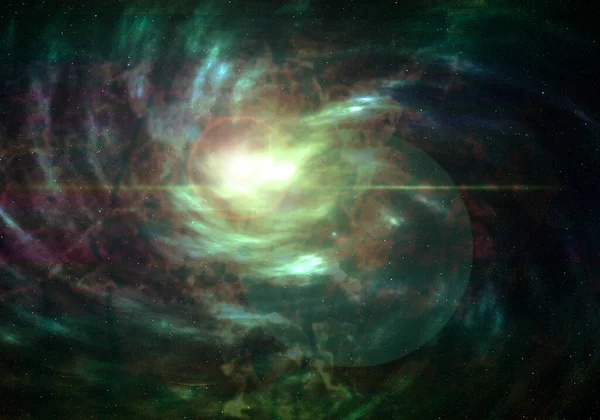 Ilustrație Spațiului Galaxiei Atmosferă Abstractă — Fotografie, imagine de stoc