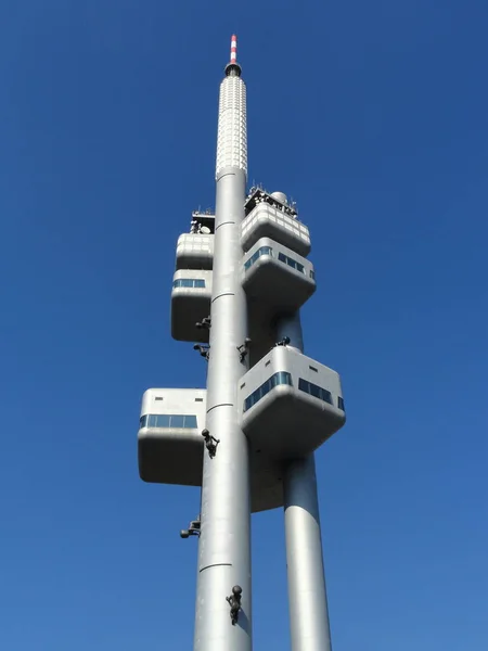 Torre Televisión Zizkov Praga República Checa — Foto de Stock