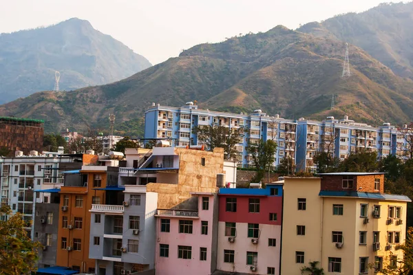 Paisaje Los Edificios Residenciales Las Montañas Nansa Yunnan China — Foto de Stock