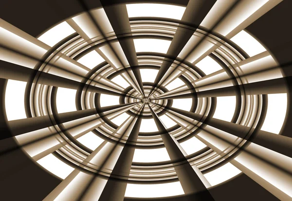 Fundo abstrato marrom com quadro radial — Fotografia de Stock