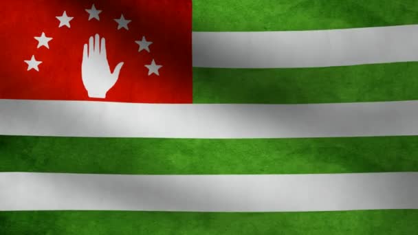 Bandeira da Abcásia . — Vídeo de Stock