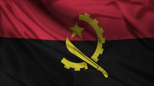 Angola bayrağı. — Stok video