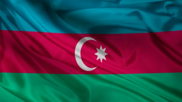 Bandera de Azerbaiyán . — Vídeos de Stock