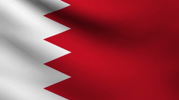 Bahrain-Flagge. — Stockvideo