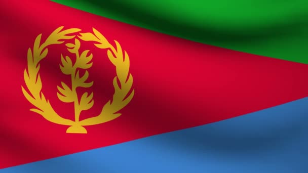 Bandera de Eritrea . — Vídeos de Stock