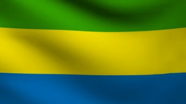 Gabon bayrağı.