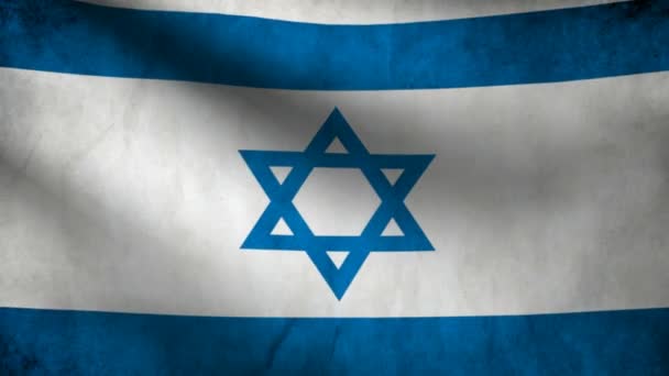 Izrael vlajka. — Stock video