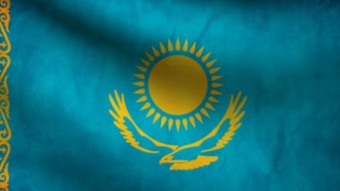 Kazakistan bayrağı.