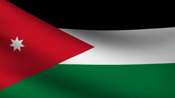 Drapeau Jordanie . — Video