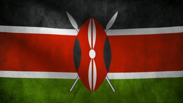 Drapeau Kenya . — Video