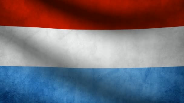 Luxembourg flag. — Stock Video