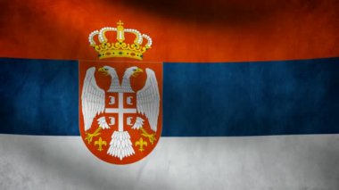 Sırbistan bayrağı.