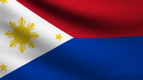 Filippiinit lippu . — kuvapankkivideo