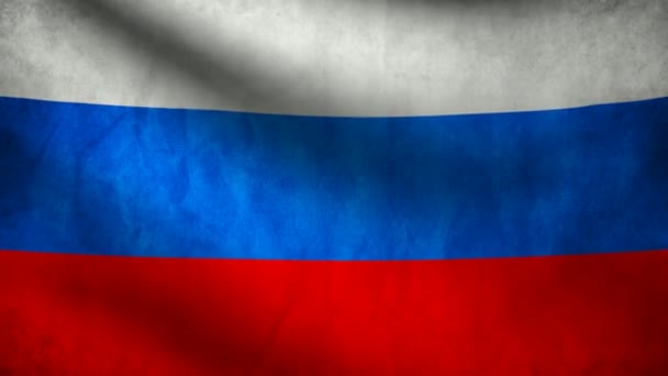 Russia flag. — Stock Video