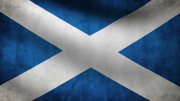 Scotland flag. — Stock Video