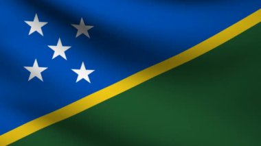 Solomon Adaları bayrağı.