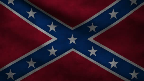 Zuidelijke vlag. — Stockvideo