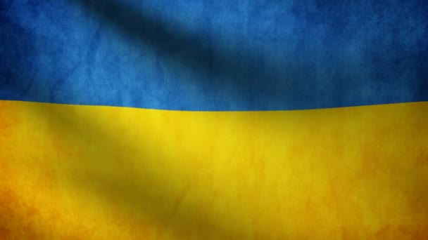 Vlajka Ukrajiny. — Stock video