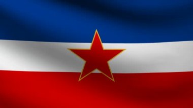 Yugoslavya bayrağı.