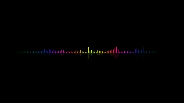 Audio spectrum — Stockvideo