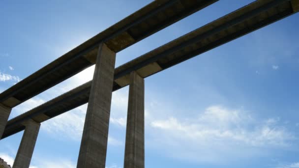 Autopista del puente, lapso de tiempo . — Vídeos de Stock