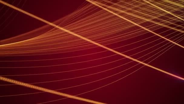 Red linear string loop background. — Stock Video