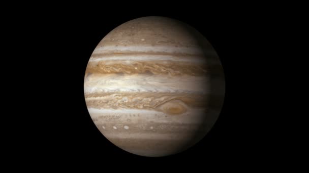 Planeet jupiter. — Stockvideo