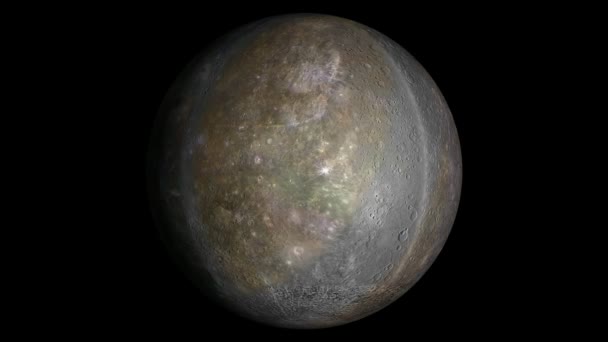 Планета Меркурия . — стоковое видео