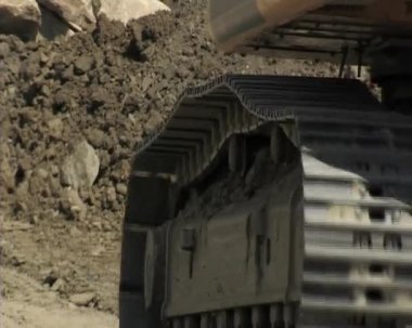 tarak makine yayınlar bir close-up, gidiyor. İnşaat.