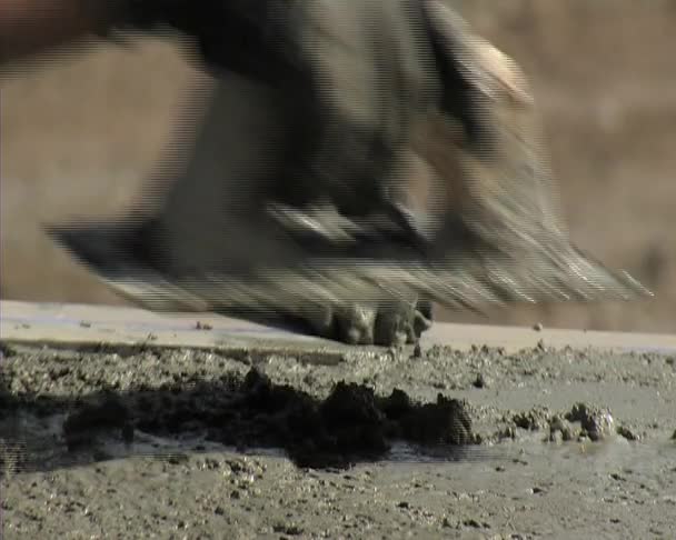 Lissage du béton. Construction . — Video