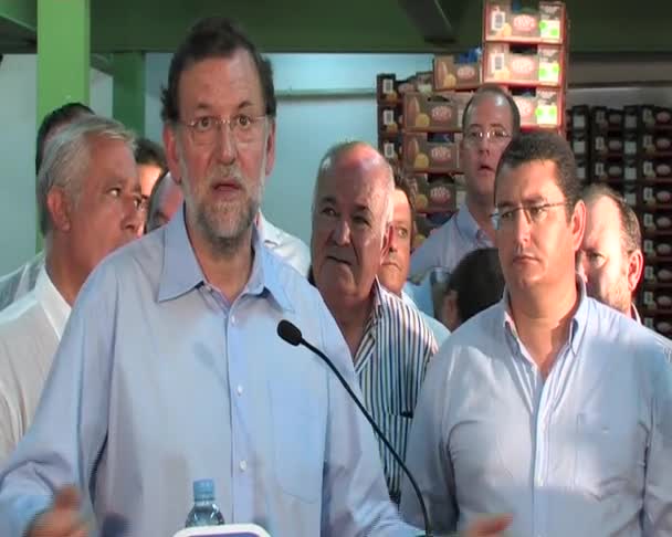 Primeiro-ministro espanhol Mariano Rajoy . — Vídeo de Stock