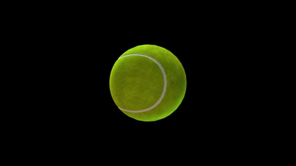 Tennis ball. — Stock Video