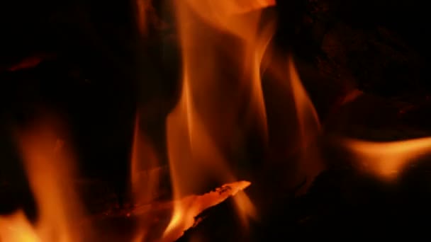 木材燃烧、 缓慢. — 图库视频影像