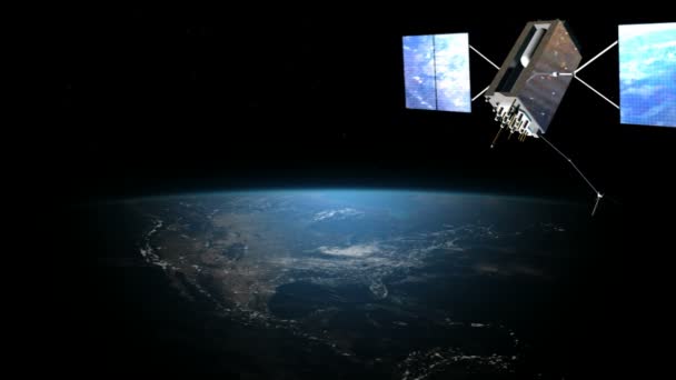 Satellite dans l'espace — Video