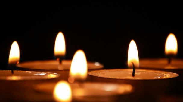 Світлі свічок, candlelights — стокове відео