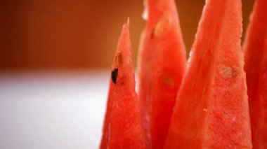 karpuz gyrating dilimlenmiş. döngü