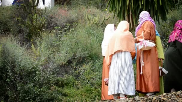 Rappresentazione teatrale della scena biblica — Video Stock