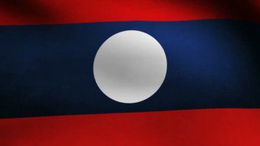 Laos bayrağı.