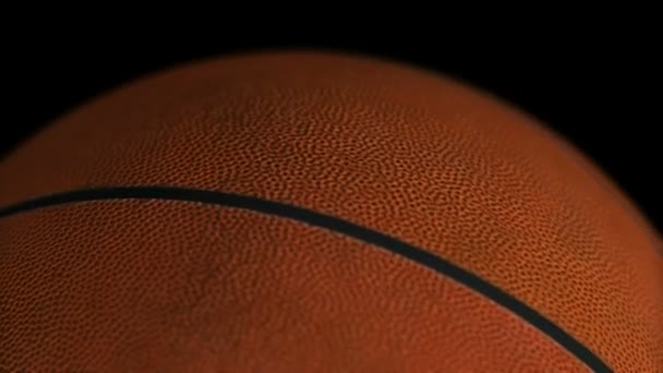 Basketball ball gyrating, loop — Stock Video