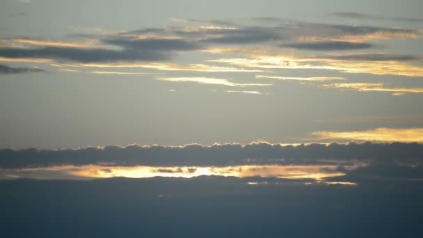 夕阳与云的尕 — 图库视频影像