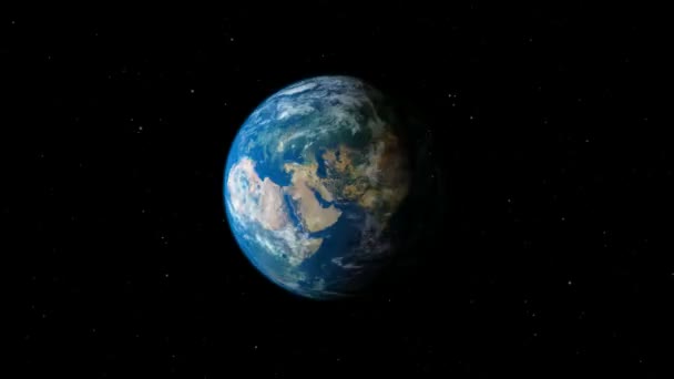 Planète Terre tournant — Video
