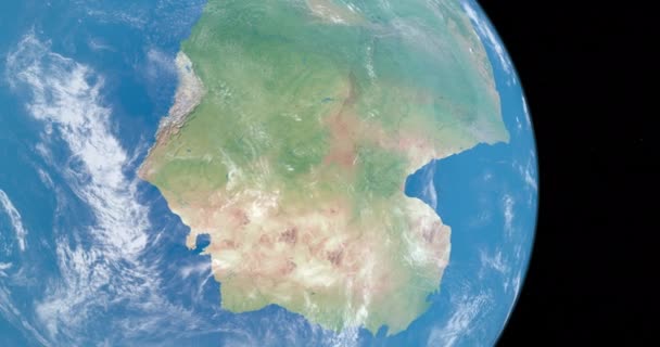 Суперконтинент Ваалбара Планете Земля — стоковое видео