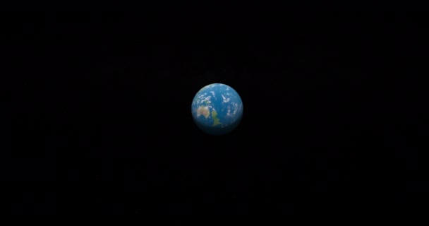 Auf Dem Erdplaneten Richtung Zealandia Kontinent — Stockvideo